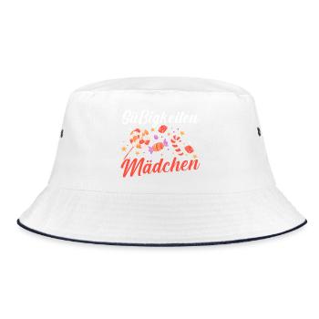 Sweets Sweet Tooth Cute Girl - Bucket Hat - white/navy - Front