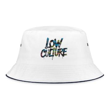 Love Culture Graffiti Collage - Bucket Hat - Weiß/Navy - Vorne