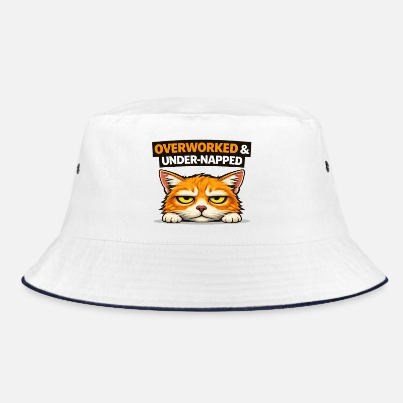 Overworked & Under Napped Bucket Hat