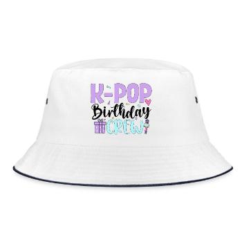 Équipe d’anniversaire K Pop - Bob - blanc/marine - Devant
