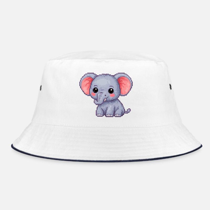 Kleiner Pixel-Elefant Kuschelheld Bucket Hat