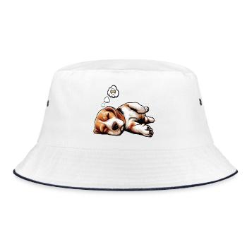 Beagle Beagle owner Beagle owner beagle dog - Bucket Hat - white/navy - Front