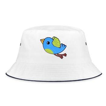 Petit Oiseau Bleu - Bob - blanc/marine - Devant