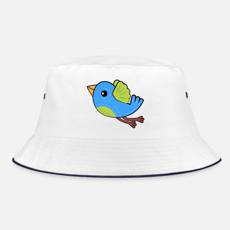 Little Blue Bird Bucket Hat
