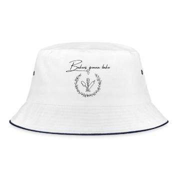 Bakers Gonna Bake - Bucket Hat - Weiß/Navy - Vorne