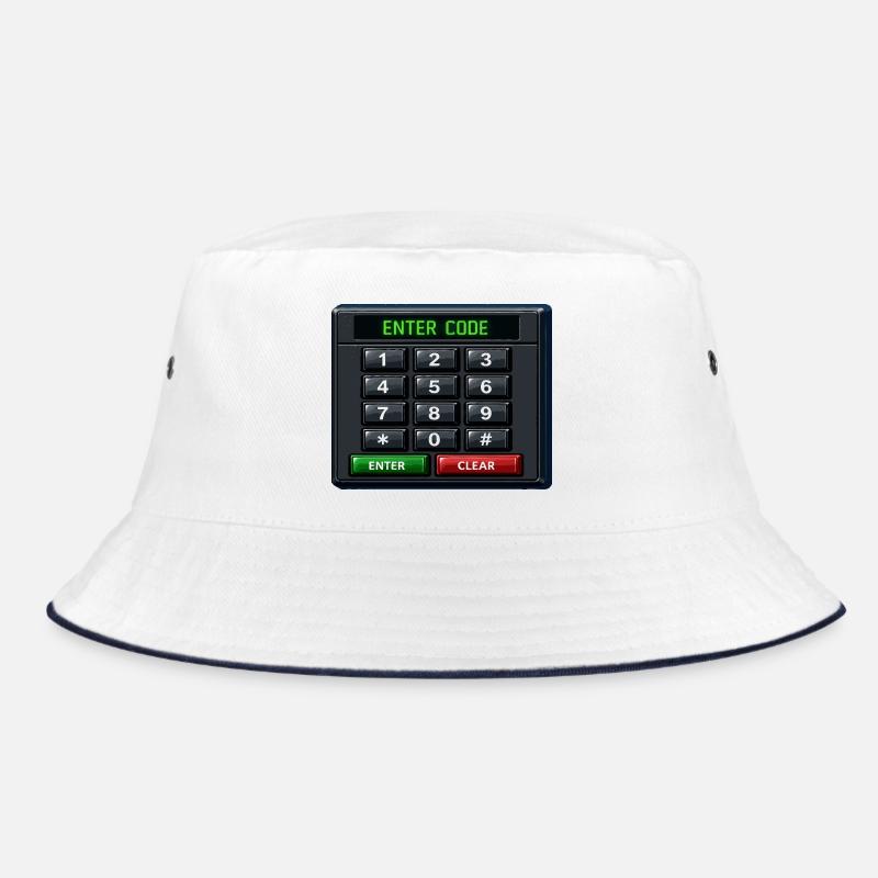 Geben Sie Code Keypad Neon ein Bucket Hat