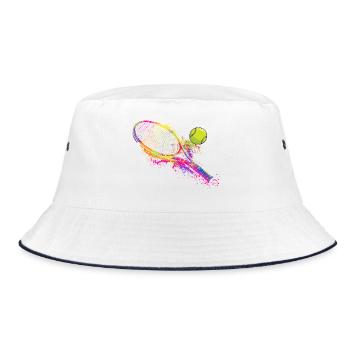 Joueur de raquette de tennis, entraîneur de court, amant de la cour - Bob - blanc/marine - Devant