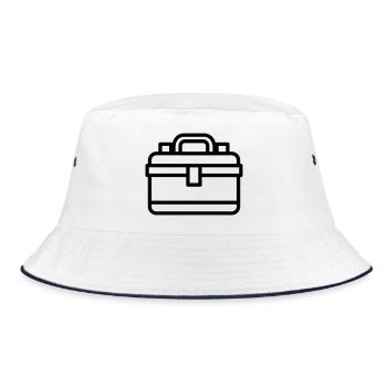 Toolbox - Bucket Hat - white/navy - Front