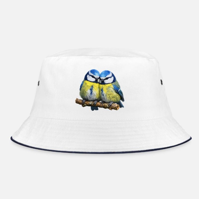 Two Blue Bucket Hat