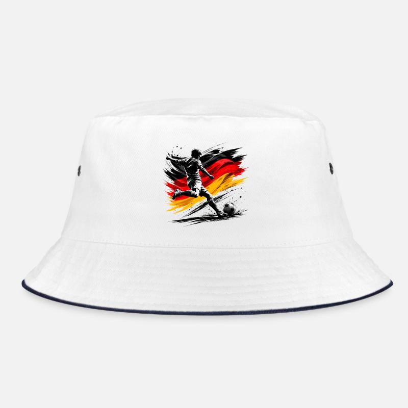Kicker mit Deutschlandflagge Bucket Hat