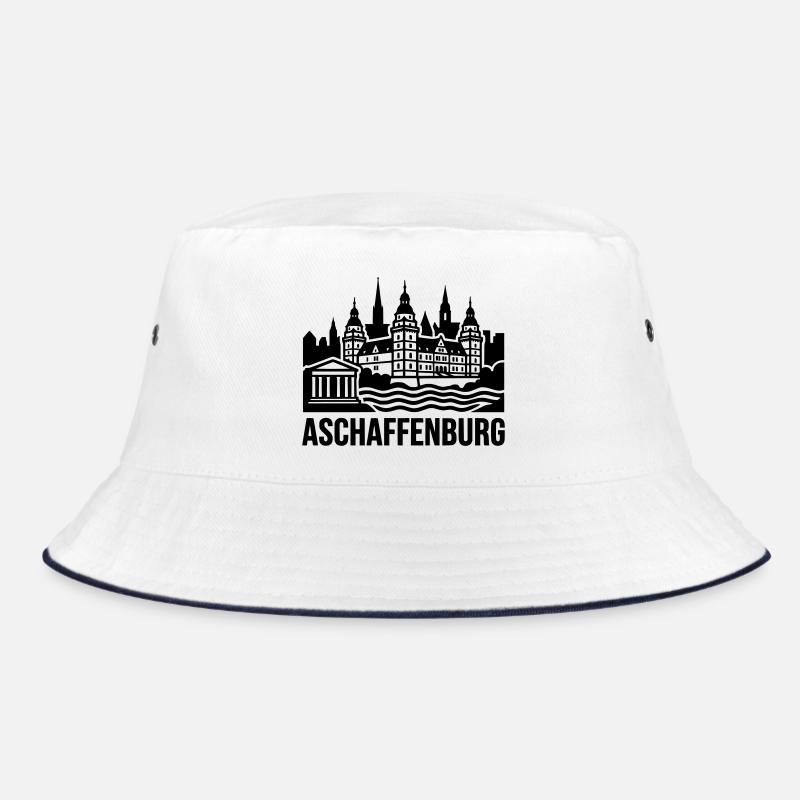 Aschaffenburg Silhouette Wahrzeichen Bucket Hat