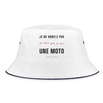 Rêve Moto Sans Ronflement - Bob - blanc/marine - Devant