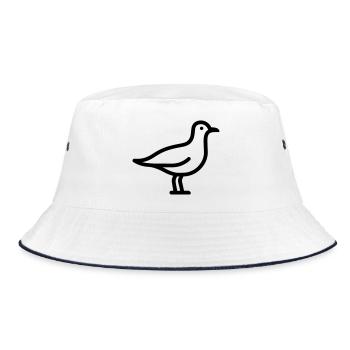 Seagull - Bucket Hat - white/navy - Front