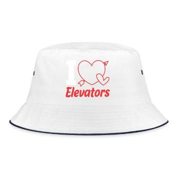 Lift - Bucket Hat - white/navy - Front