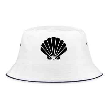 Cadeau de voyage Vacances Plage Scallop Shell - Bob - blanc/marine - Devant