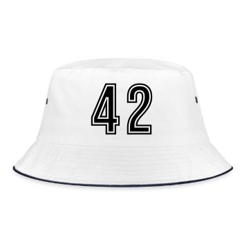 42 Symbole numérique - Bob - blanc/marine - Devant