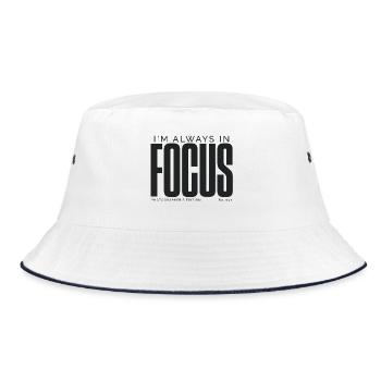 Je suis toujours dans le focus | Édition du photographe - Bob - blanc/marine - Devant