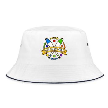 CLUB PASS CREW - Bucket Hat - Weiß/Navy - Vorne
