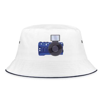 Zimmer - Bucket Hat - Weiß/Navy - Vorne