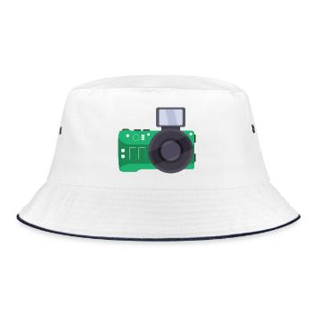 Zimmer - Bucket Hat - Weiß/Navy - Vorne