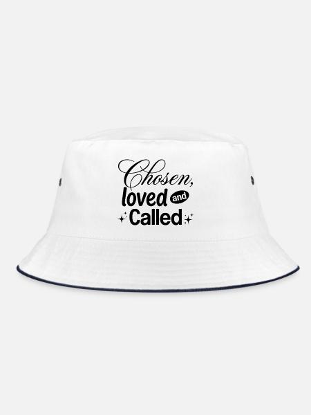 Chosen, Loved and Called - Bucket Hat - Weiß/Navy
