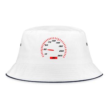 30. Geburtstag - Bucket Hat - Weiß/Navy - Vorne