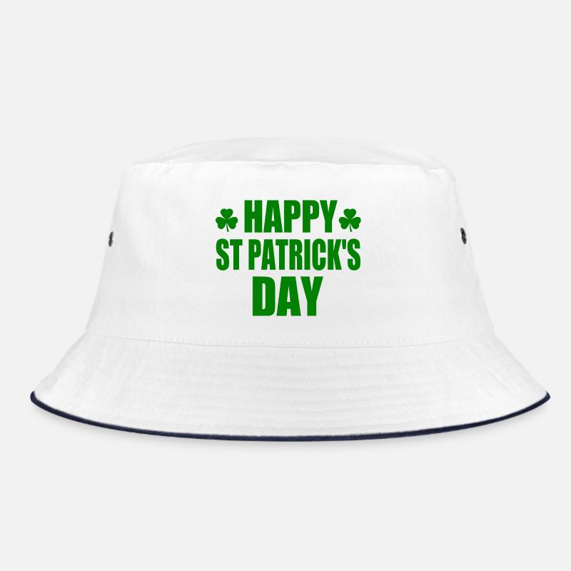 happy st patricks day - Bucket Hat - Weiß/Navy