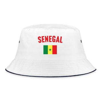 Drapeau du Sénégal - Bob - blanc/marine - Devant
