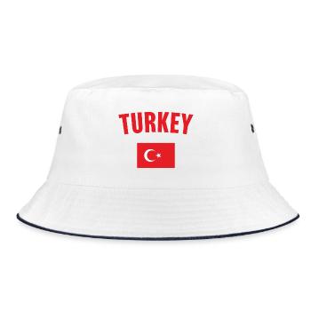 Drapeau de la Turquie - Bob - blanc/marine - Devant