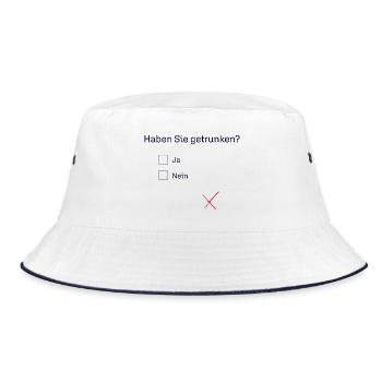 Haben Sie getrunken? Party Trinken Feiern Saufen - Bucket Hat - Weiß/Navy - Vorne