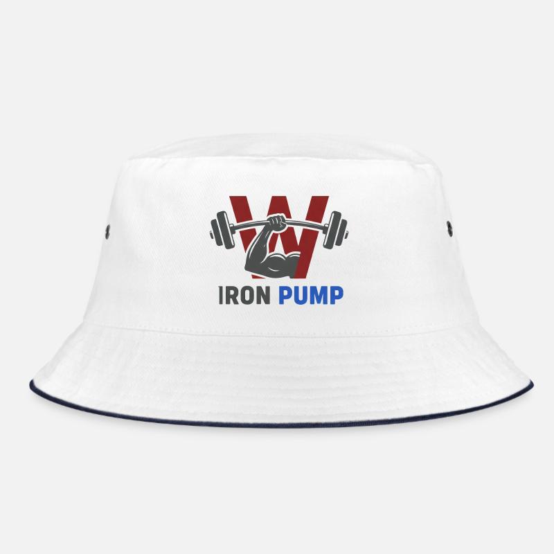 Iron Pump Krafttraining Emblem Bucket Hat