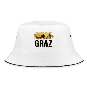 Graz Autriche Skyline City Gold Home Amour - Bob - blanc/marine - Devant