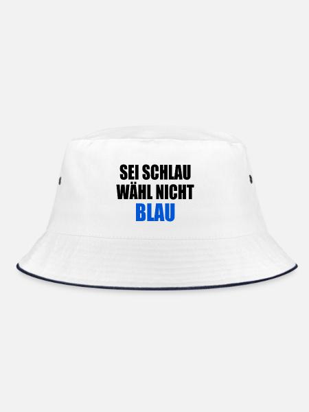 soyez intelligent, ne votez pas bleu - fck afd - Bob - blanc/marine - Devant