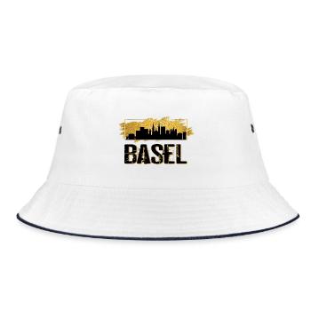 Bâle, Suisse, City, Skyline, Home Love Gold - Bob - blanc/marine - Devant