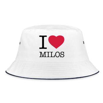 I LOVE MILOS - Bob - blanc/marine - Devant