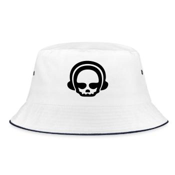 Casque crâne 1Clr - Bob - blanc/marine - Devant