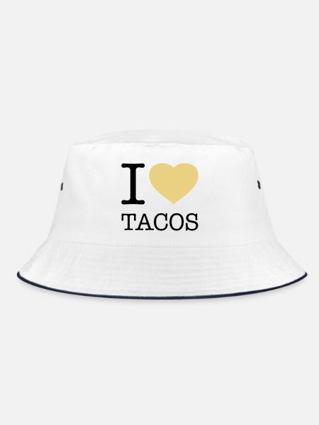 I LOVE TACOS - Bob - blanc/marine - Devant