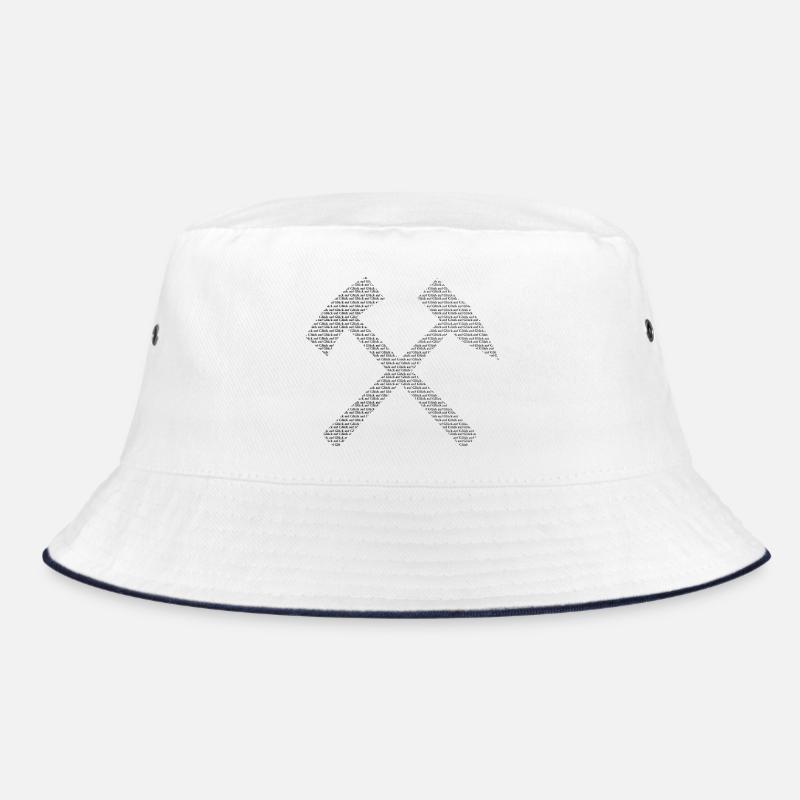 Good luck for - Bucket Hat - white/navy