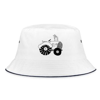 Tracteur chic - tracteur - tracteur - Bulldog - Bob - blanc/marine - Devant