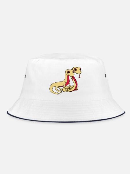 couple 2 amis équipe couples amour visage serpent - Bob - blanc/marine - Devant