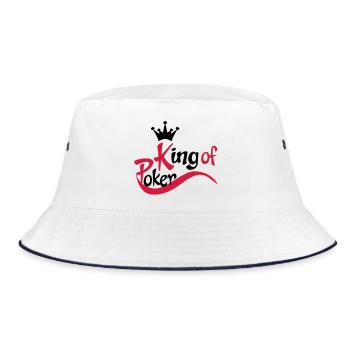 poker - Bucket Hat - white/navy - Front