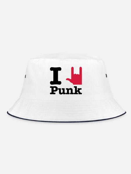 j'aime le punk - J'aime le punk - Bob - blanc/marine - Devant