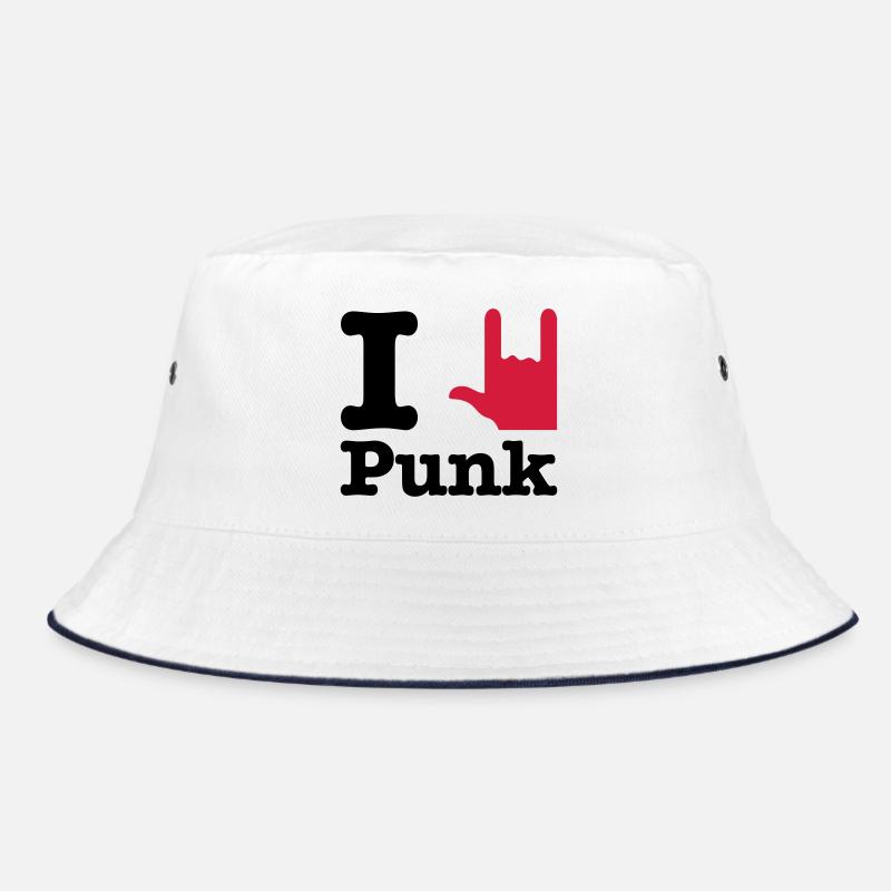 i love punk Bucket Hat