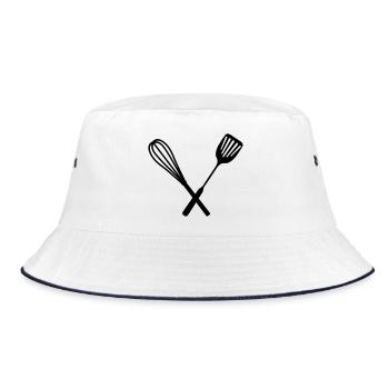 Cuisine - Bucket Hat - Weiß/Navy - Vorne