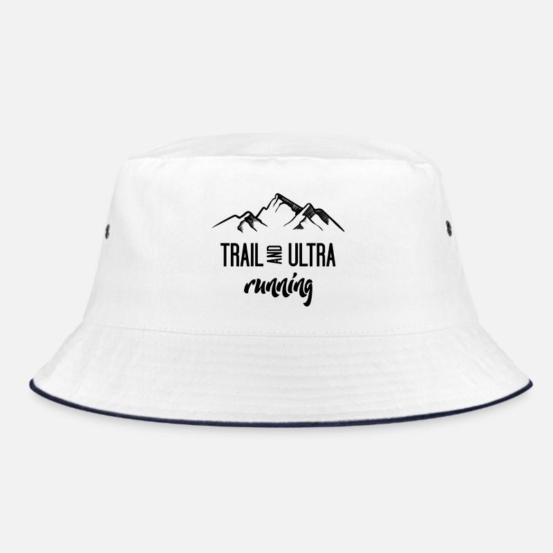 Trail Running und Ultra Running - Bucket Hat - Weiß/Navy