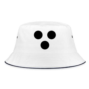blind - Bucket Hat - Weiß/Navy - Vorne