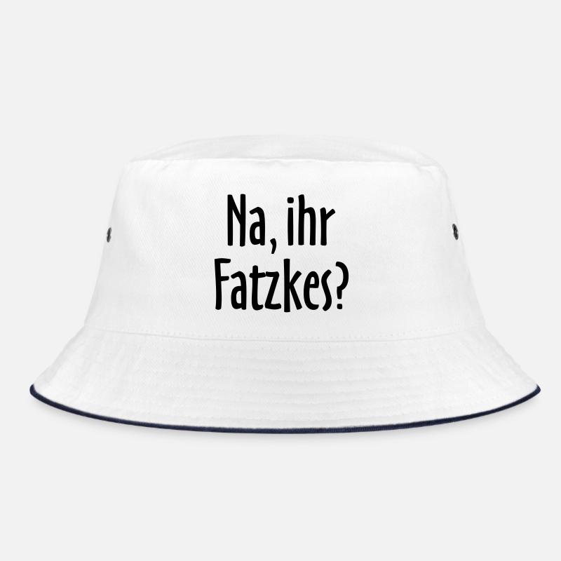 Lustiger Berlin Spruch: Na, ihr Fatzkes? Bucket Hat