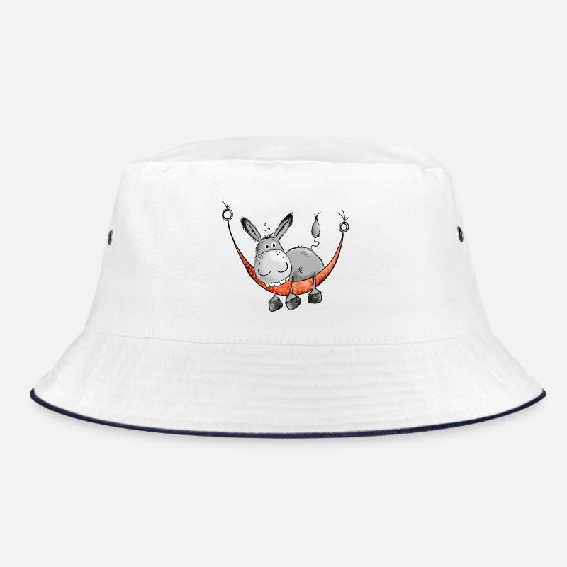 Der Esel hängt ab - Bucket Hat - Weiß/Navy