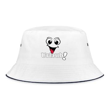 vacances, vacances disant chemise autocollant vacances (25) - Bob - blanc/marine - Devant