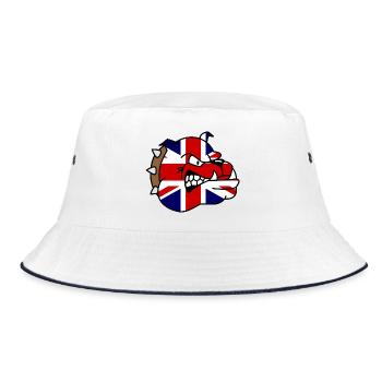 British Bulldog Union Jack - Bob - blanc/marine - Devant